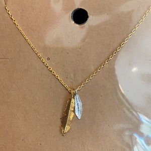 Must Have Feather necklace NWT